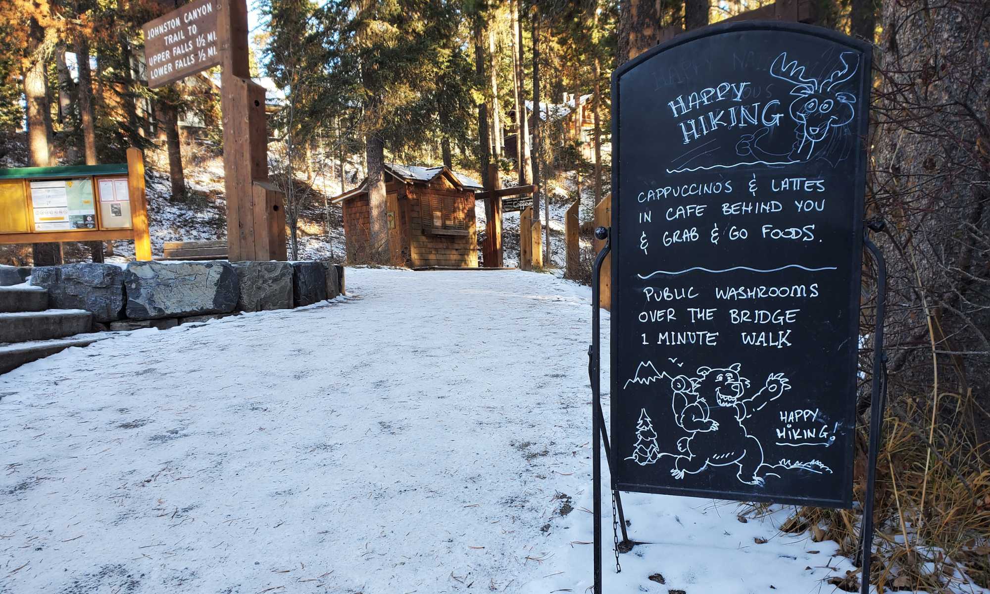 Johnston Canyon Cafe Near Entrance